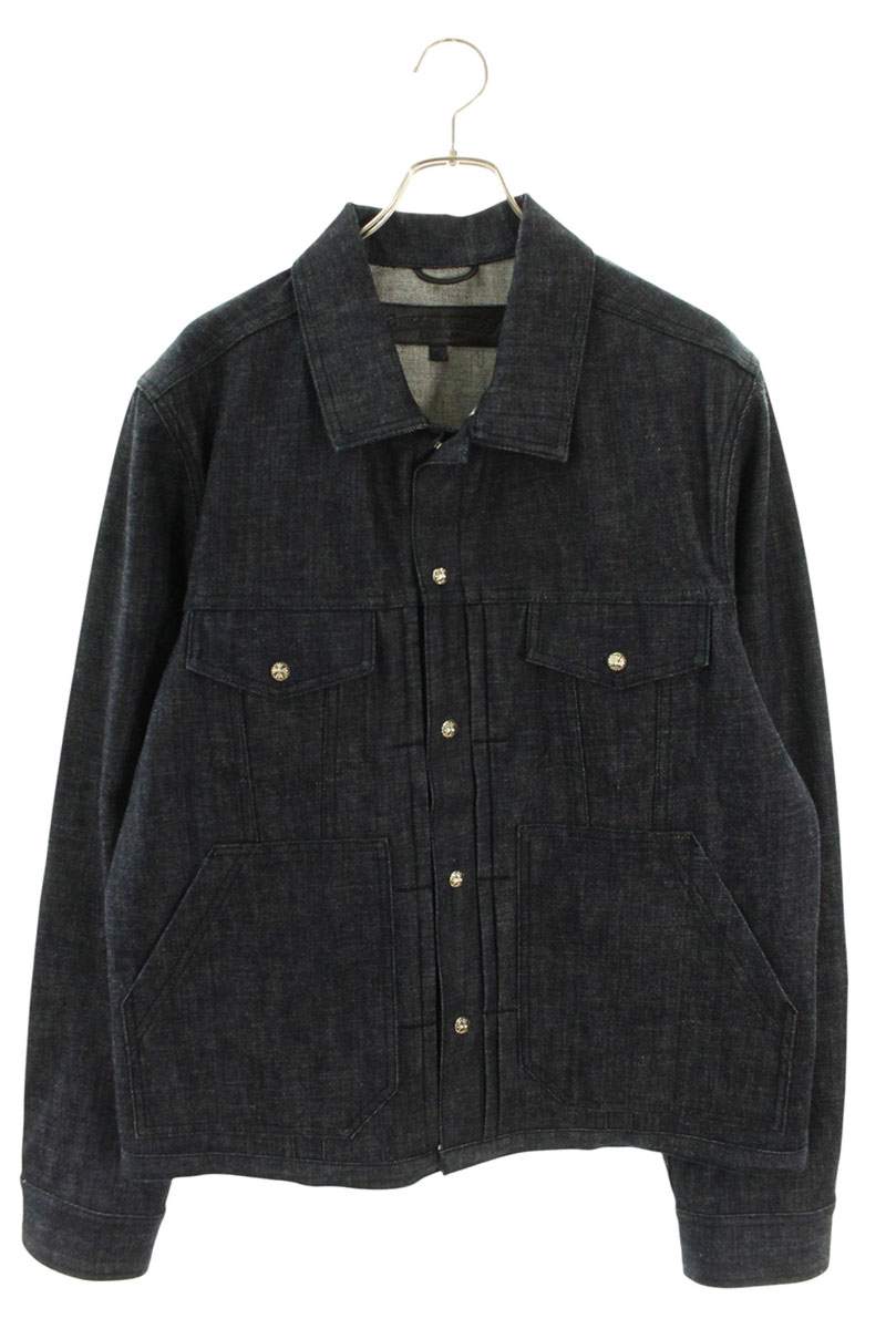Chrome Hearts WHIPLASH FBRC Cross Ball Button Denim Size L