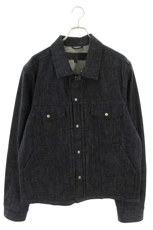 Chrome Hearts WHIPLASH FBRC Cross Ball Button Denim Size L