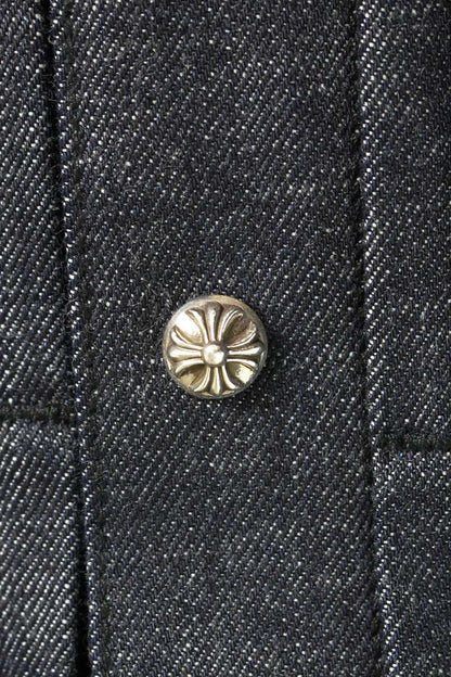 Chrome Hearts WHIPLASH FBRC Cross Ball Button Denim Size L