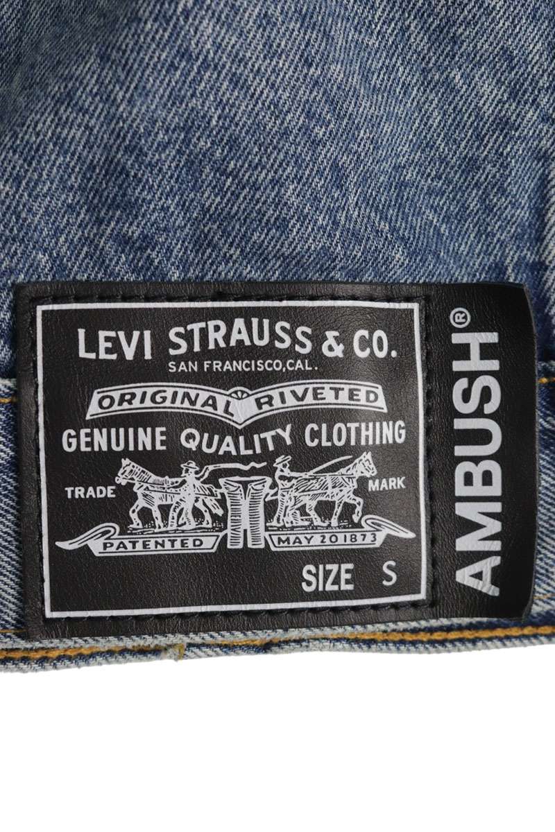 AMBUSH x LEVI'S Loose Fit Trucker Denim Jacket Indigo Size S