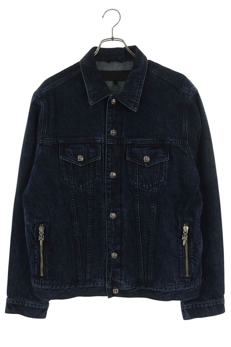Chrome Hearts Motorbreath Dagger Zip Denim Jacket Size M