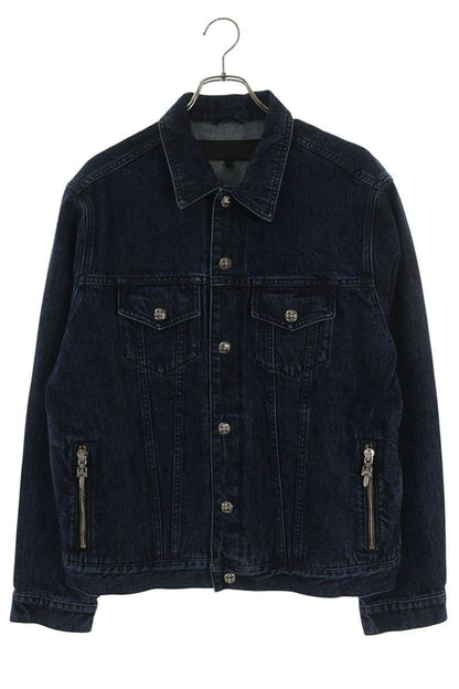 Chrome Hearts Motorbreath Dagger Zip Denim Jacket Size M