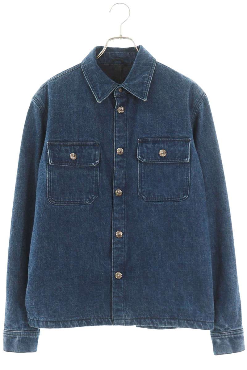 Chrome Hearts WORK DOG Crossball Quilted Denim Jacket Size M