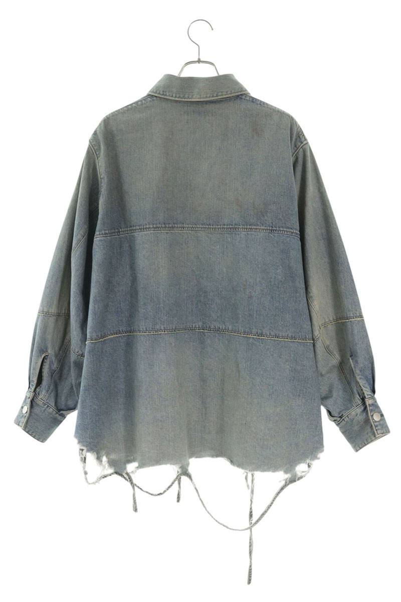 Jieda 23SS Blue Distressed Oversized Denim Jacket Size S