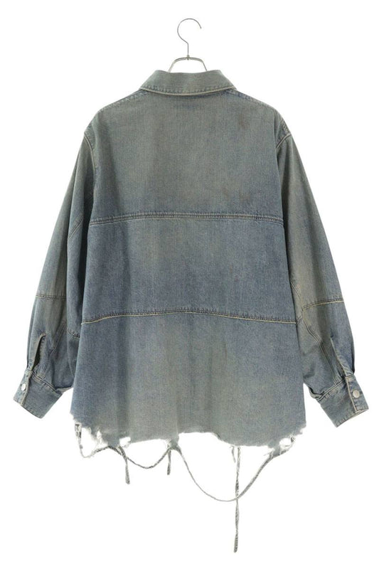 Jieda 23SS Blue Distressed Oversized Denim Jacket Size S