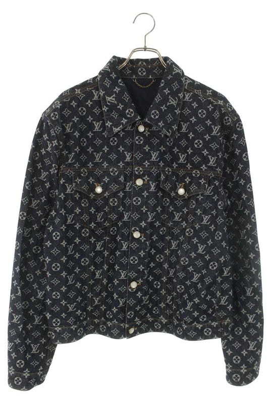 LOUISVUITTON 24AW Monogram Jacquard Denim Jacket Size XL