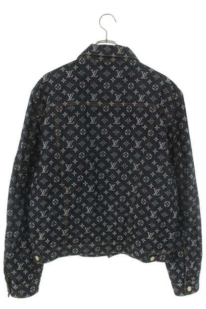 LOUISVUITTON 24AW Monogram Jacquard Denim Jacket Size XL