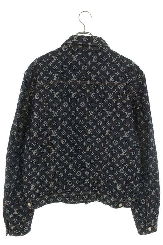 LOUISVUITTON 24AW Monogram Jacquard Denim Jacket Size XL