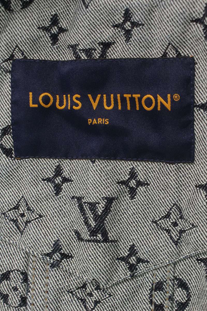 LOUISVUITTON 24AW Monogram Jacquard Denim Jacket Size XL