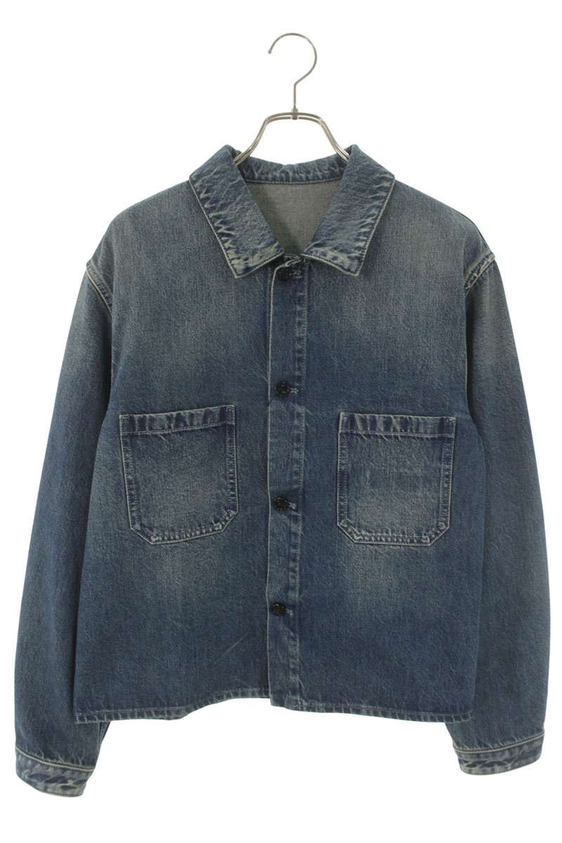 ANN DEMEULEMEESTER 26SS Boxy Fit Denim Jacket Indigo Size M