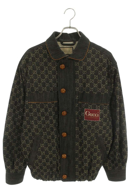 GUCCI Interlocking G Denim Jacket Size 44