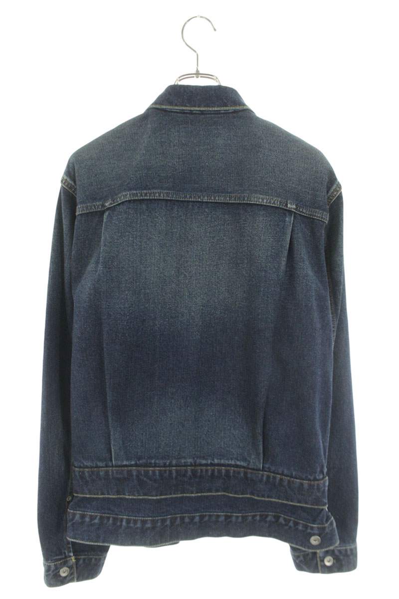 Sacai Side Zip Denim Jacket Blue Size 3