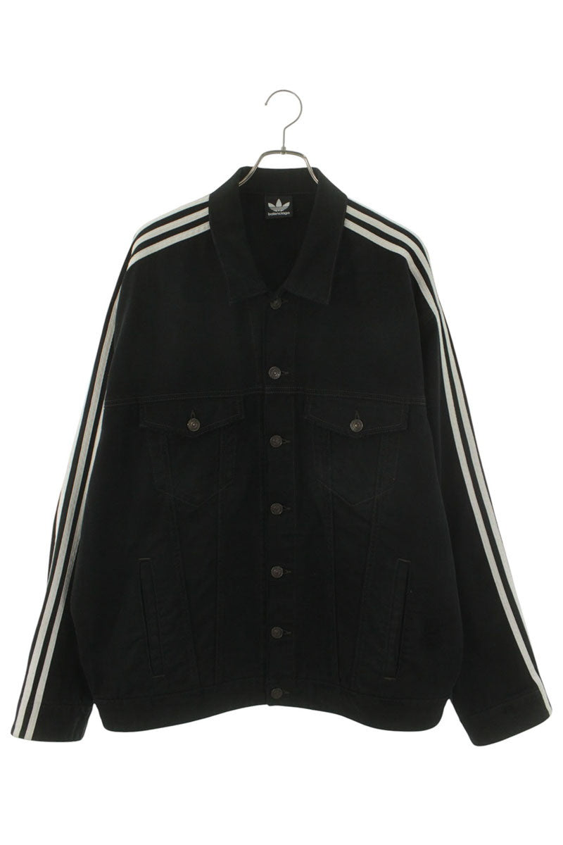 BALENCIAGA 23SS adidas Sideline Distressed Denim Jkt Size 1