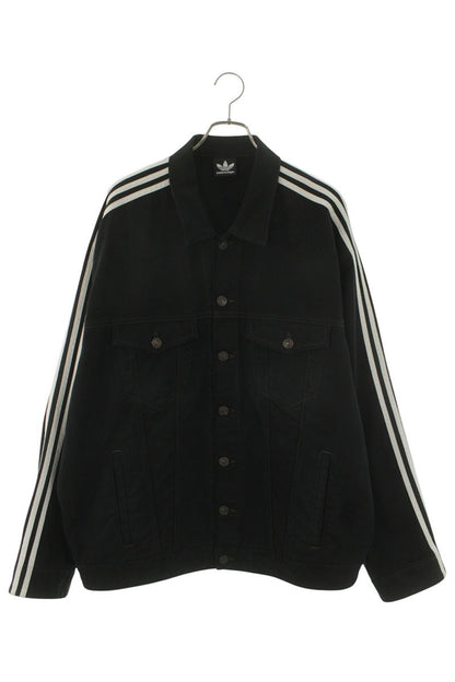 BALENCIAGA 23SS adidas Sideline Distressed Denim Jkt Size 1