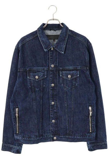 Chrome Hearts Motorbreath Cross Ball Button Denim Jkt Size L