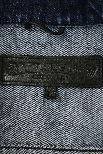 Chrome Hearts Motorbreath Cross Ball Button Denim Jkt Size L