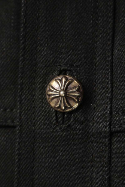 Chrome Hearts CLASSIC JEAN Floral Patch Denim Jacket Size XL