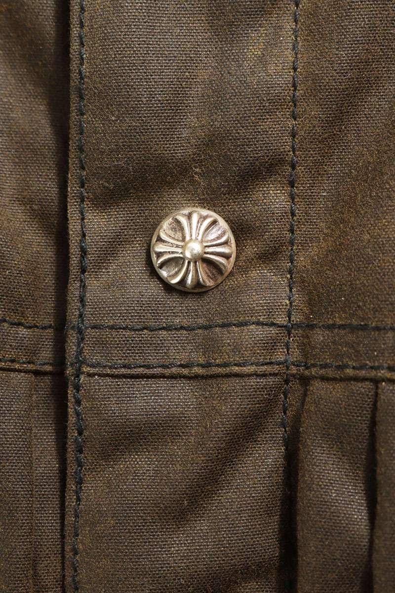 Chrome Hearts WHIPLASH FBRC Oiled Denim Jacket Size M
