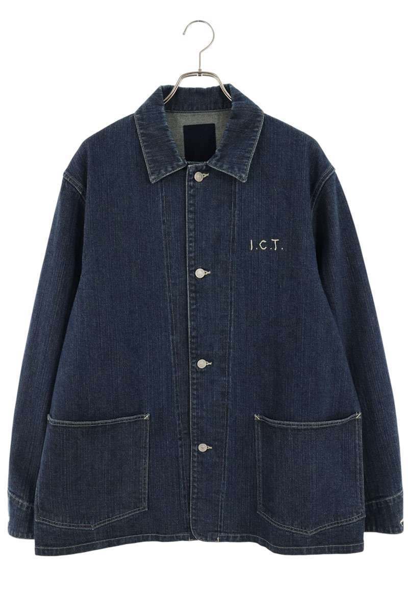 VISVIM Back Logo Embroidered Coverall Denim Jacket Size 3