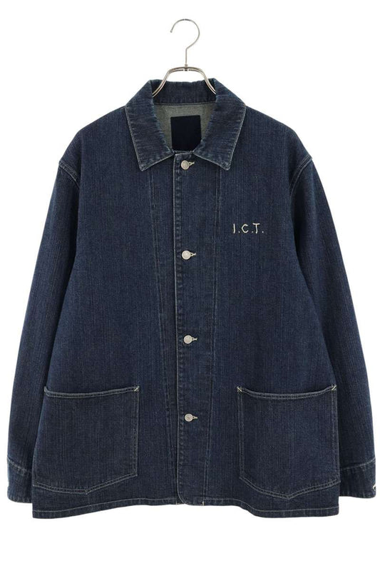 VISVIM Back Logo Embroidered Coverall Denim Jacket Size 3