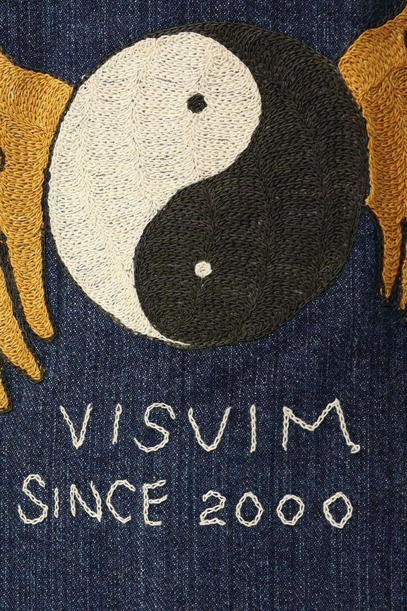 VISVIM Back Logo Embroidered Coverall Denim Jacket Size 3
