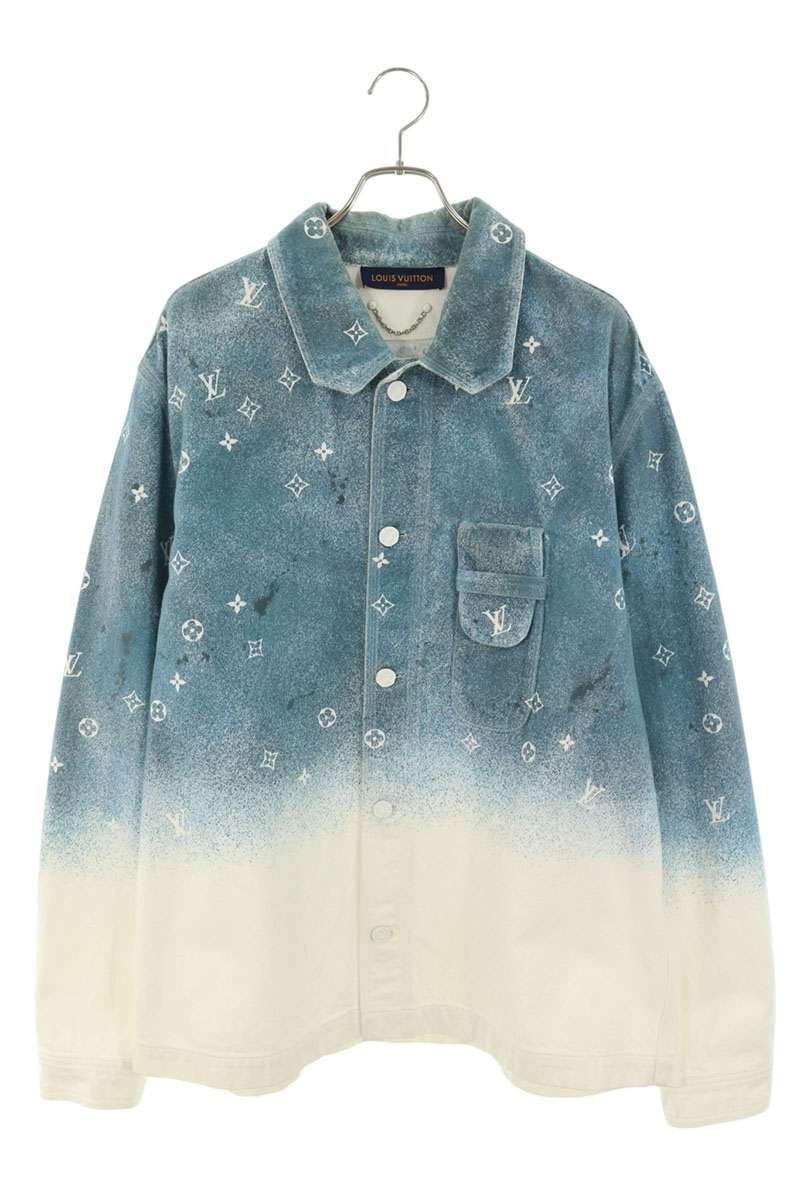 LOUISVUITTON Monogram Gradient Denim Jacket Size 4L