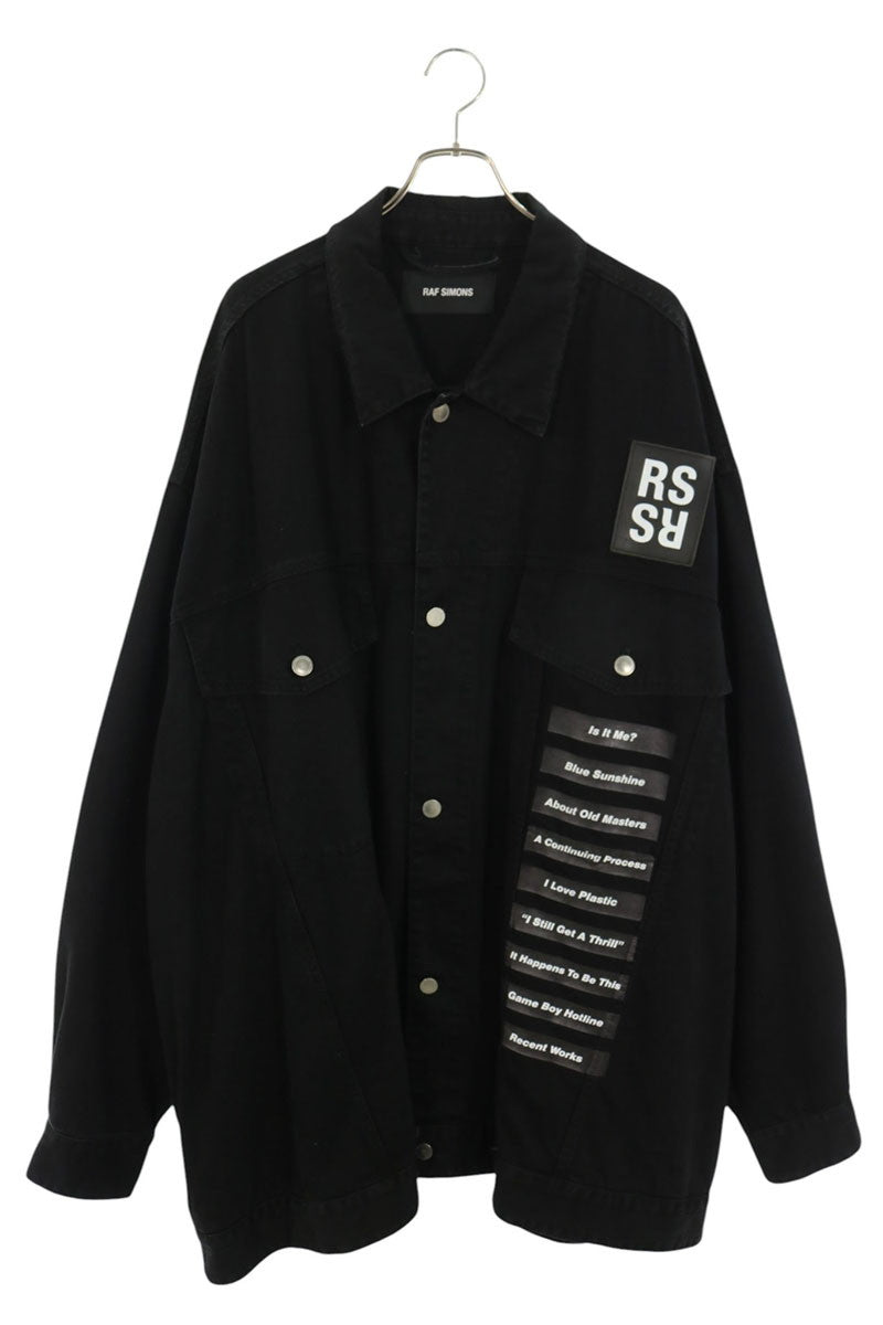 RAF SIMONS 18SS Aesthetics of Power Photo Denim Jkt Size XL