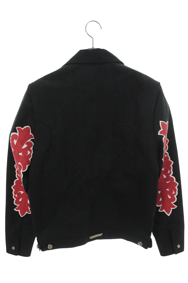 Chrome Hearts CLASSIC JEAN Floral Patch Denim Jacket Size XS