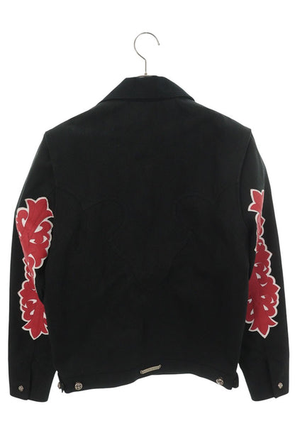 Chrome Hearts CLASSIC JEAN Floral Patch Denim Jacket Size XS
