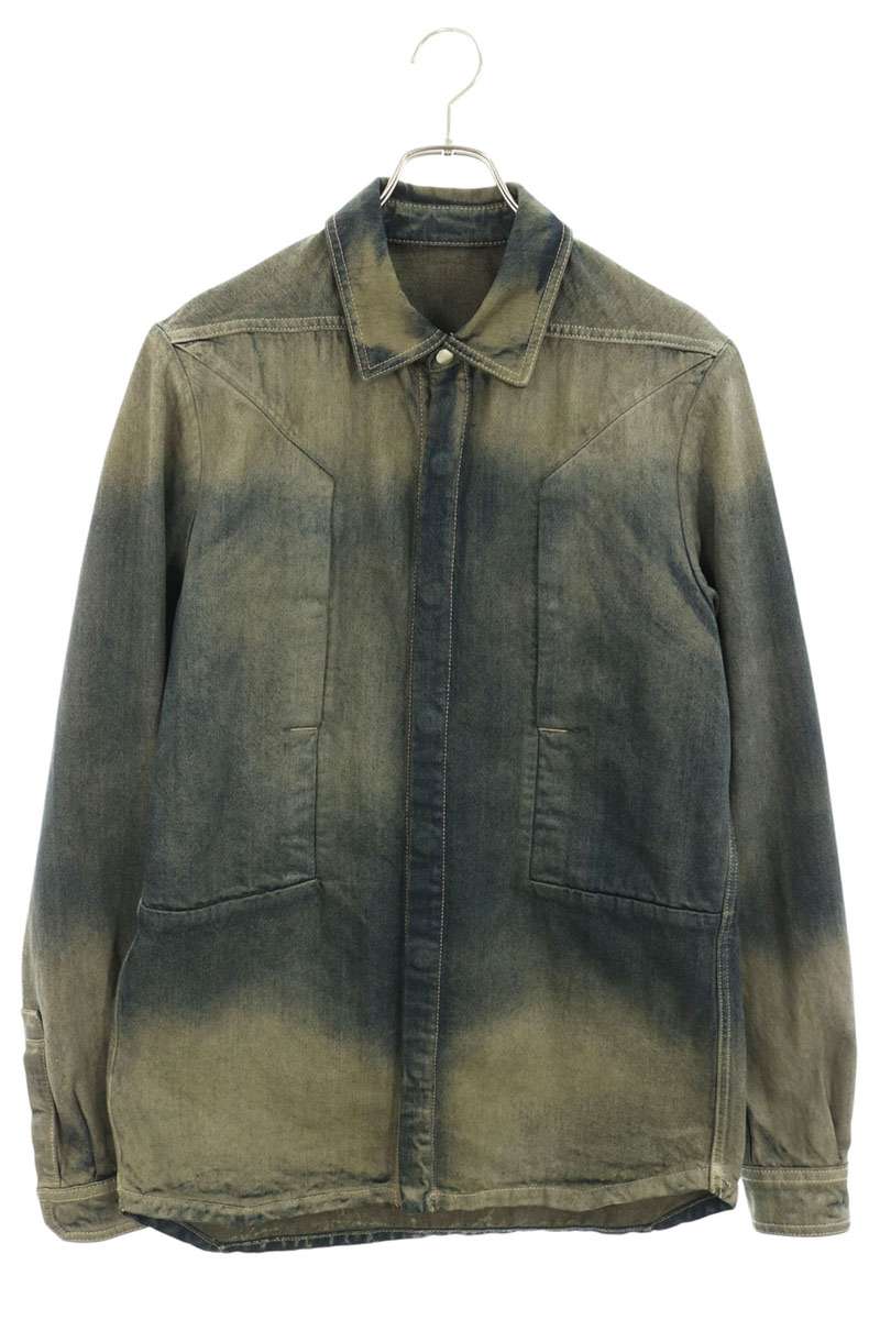 Rick Owens FOGPOCKET Denim Outershirt Multi Size 48