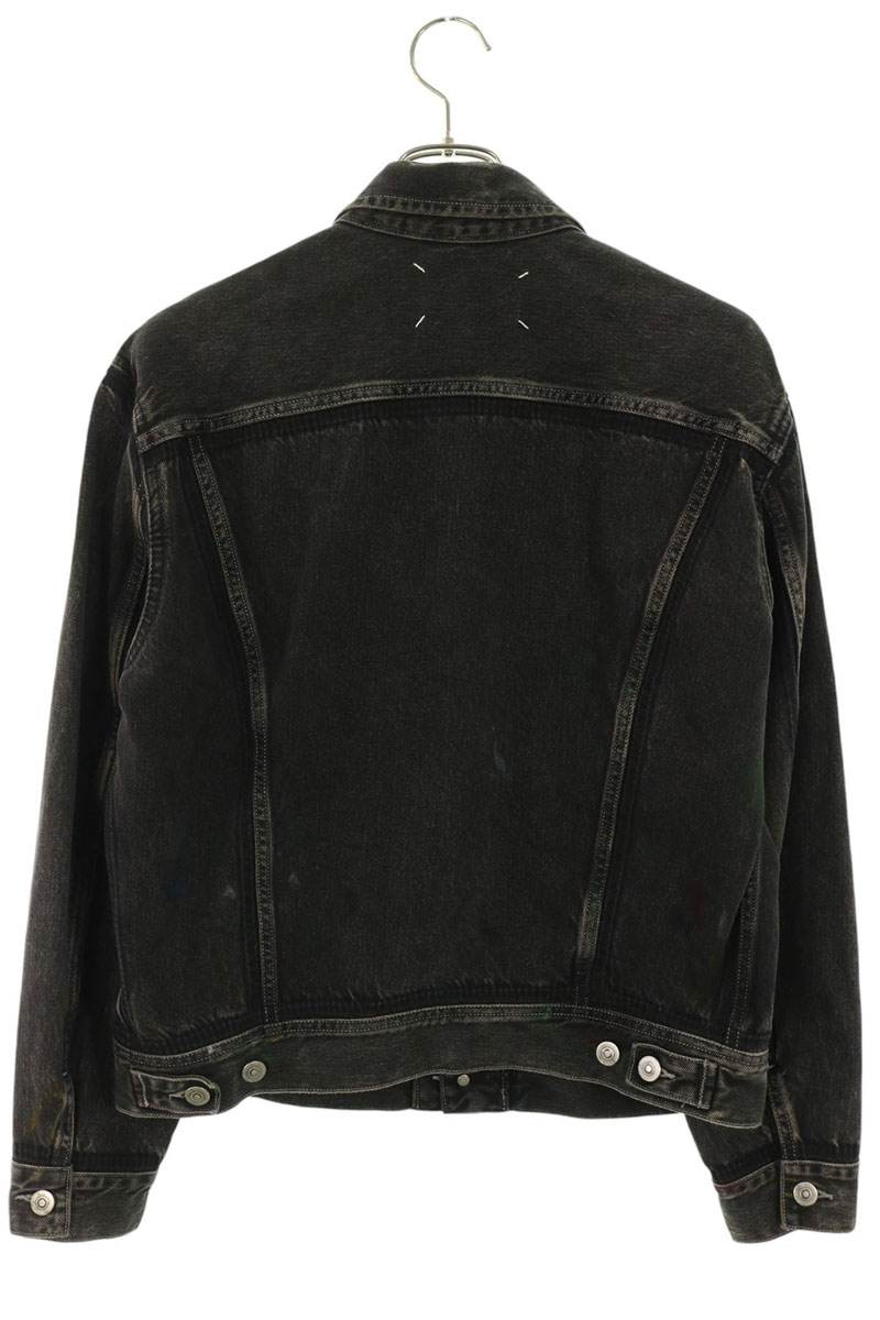 Maison Margiela 23AW Painted Denim Jacket Black Size 46