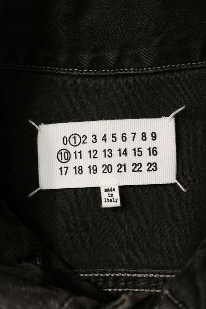 Maison Margiela 23AW Painted Denim Jacket Black Size 46