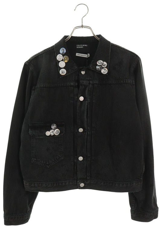 ENFANTS RICHES DEPRIMES TYPE VII Panel Jacket Black Size M