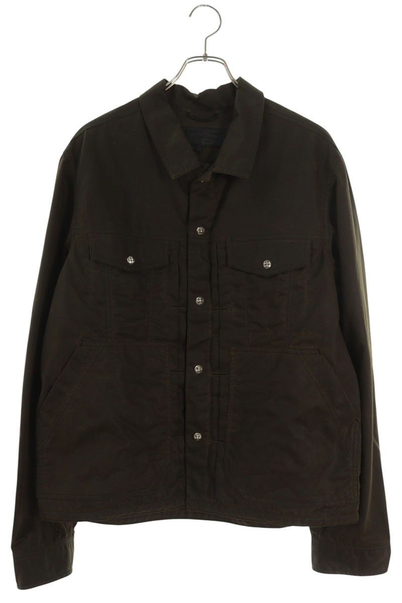 Chrome Hearts WHIPLASH FBRC Oiled Denim Jacket Size L