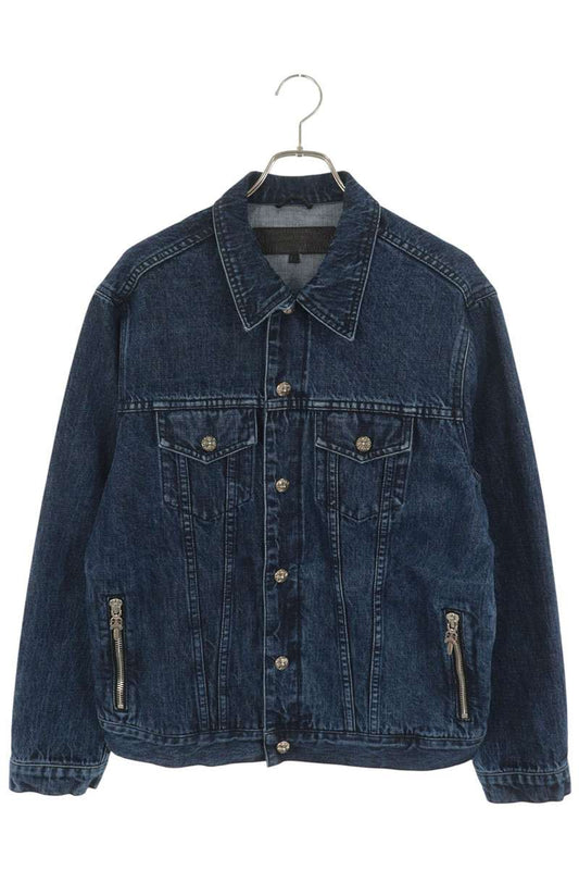 Chrome Hearts Motorbreath Dagger Zip Denim Jacket Size M