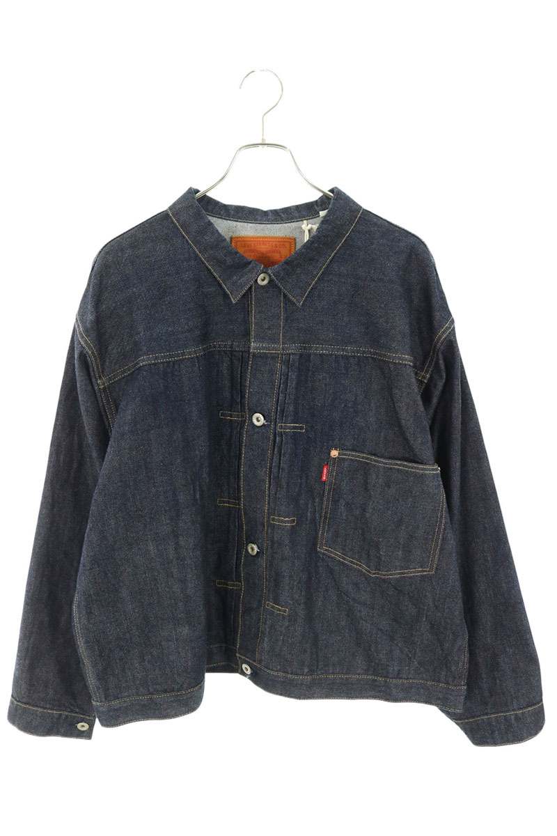 LEVIS VINTAGE CLOTHING WWII T-Back Denim Jacket Blue Size 46