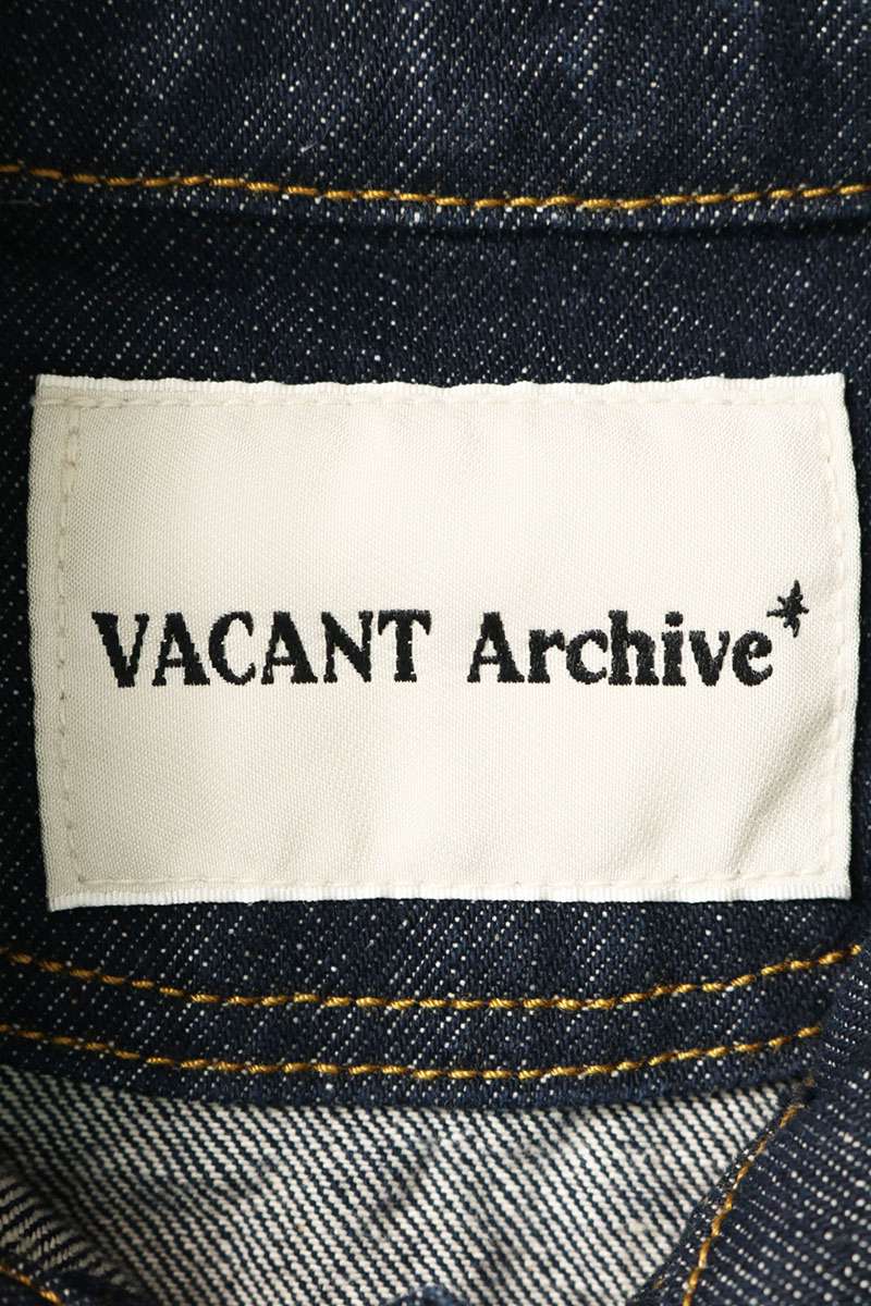 VACANT Archive Studded Denim Jacket Blue Size L