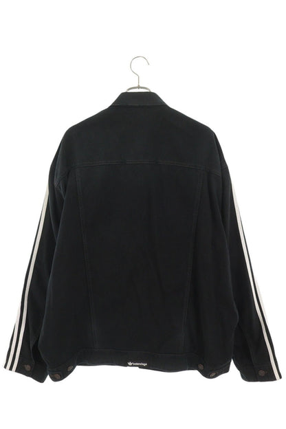 BALENCIAGA 23SS x adidas Distressed Denim Jacket Size 2