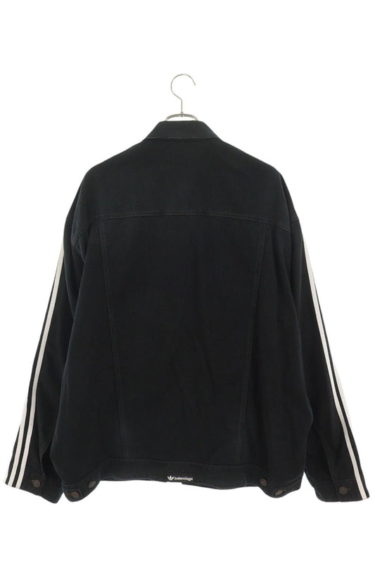 BALENCIAGA 23SS x adidas Distressed Denim Jacket Size 2