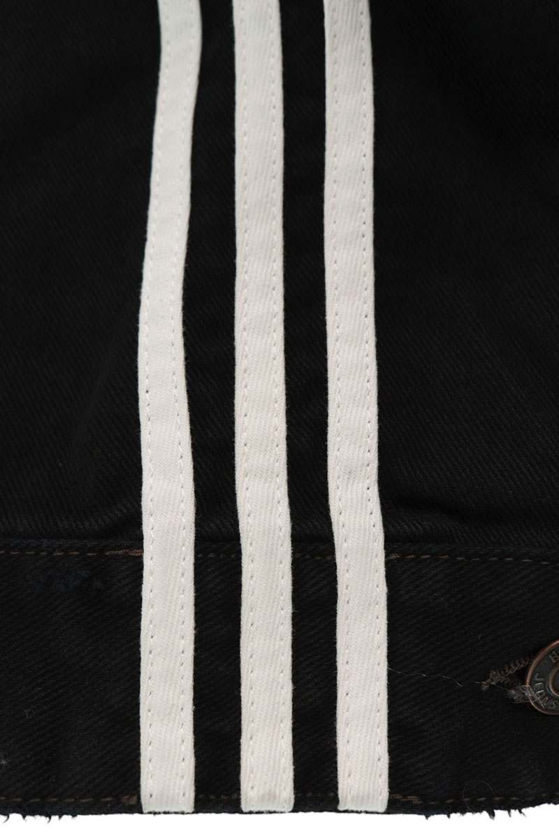BALENCIAGA 23SS x adidas Distressed Denim Jacket Size 2