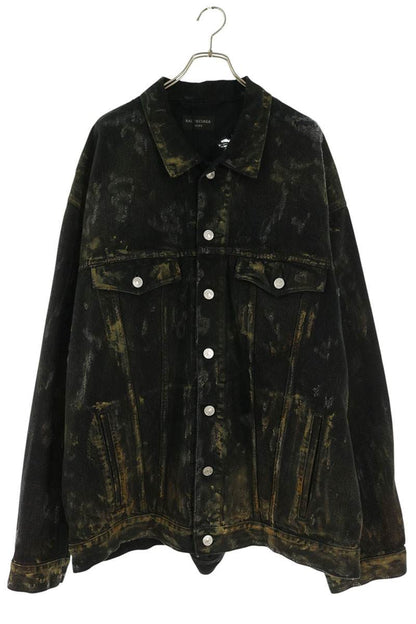 BALENCIAGA Super Distressed Oversized Jacket Black Size 2