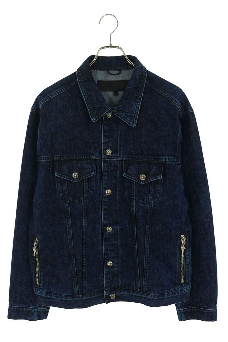 Chrome Hearts MOTORBREATH Dagger Zip Jacket Indigo Size L