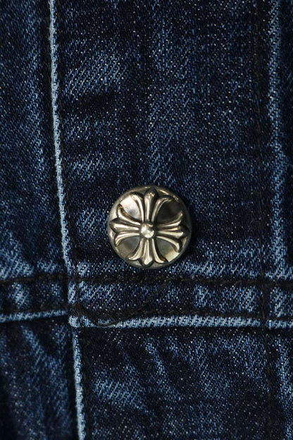 Chrome Hearts MOTORBREATH Dagger Zip Jacket Indigo Size L