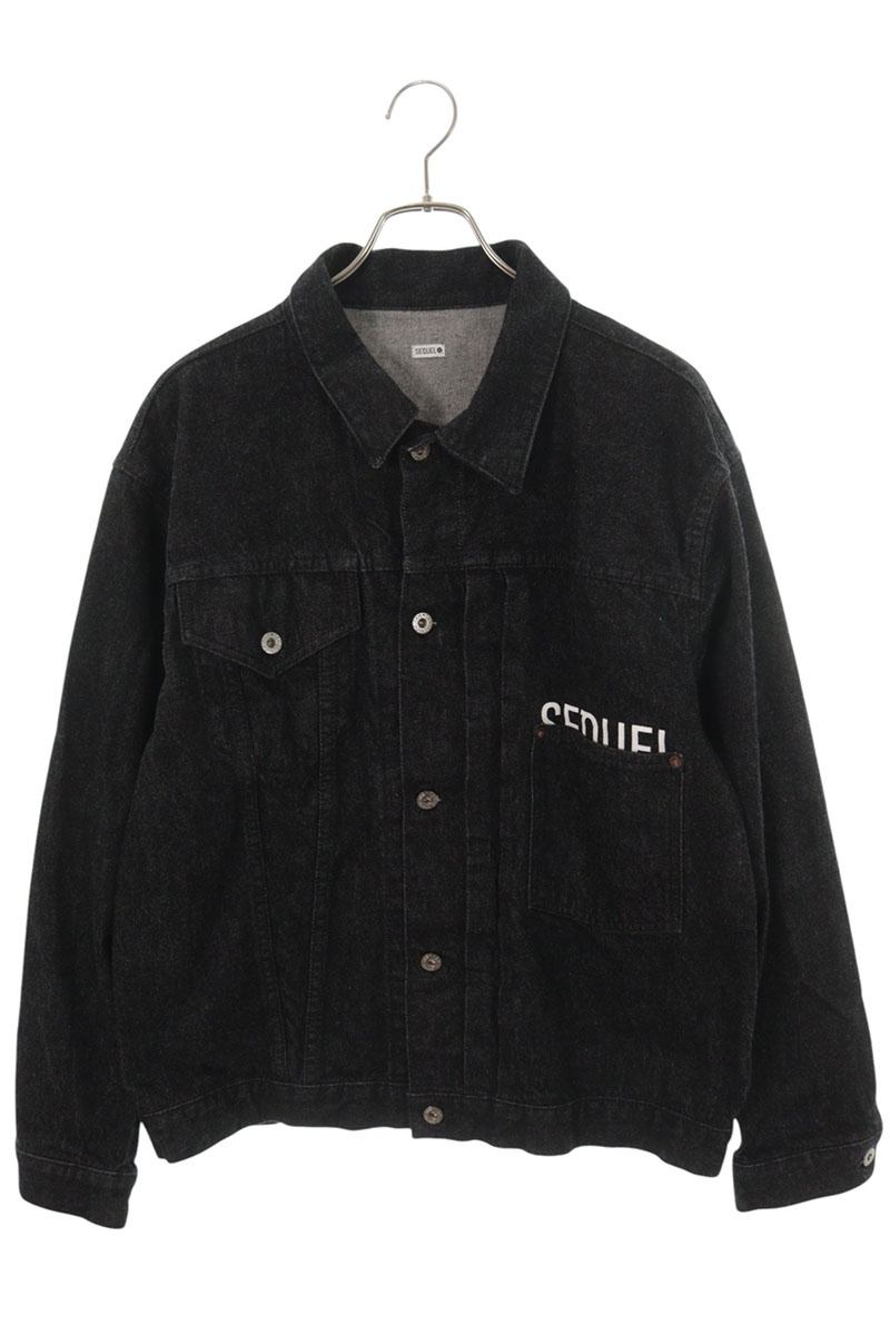 SEQUEL 26SS One-Wash Cotton Denim Jacket Black Size L