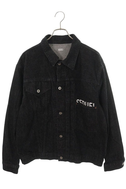 SEQUEL 26SS One-Wash Cotton Denim Jacket Black Size L