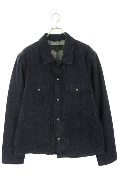 Chrome Hearts WHIPLASH FRBC Crossball Jacket Indigo Size XL