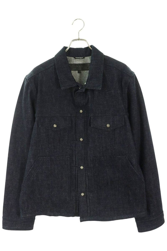 Chrome Hearts WHIPLASH FRBC Crossball Jacket Indigo Size XL