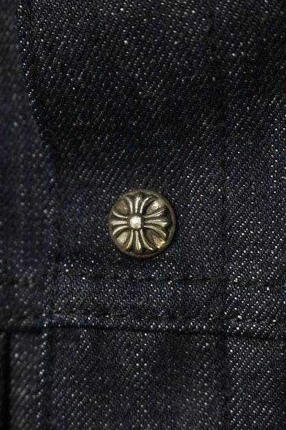 Chrome Hearts WHIPLASH FRBC Crossball Jacket Indigo Size XL