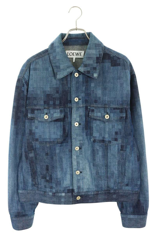 LOEWE Pixel Denim Jacket Blue Size 50