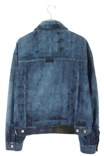 LOEWE Pixel Denim Jacket Blue Size 50